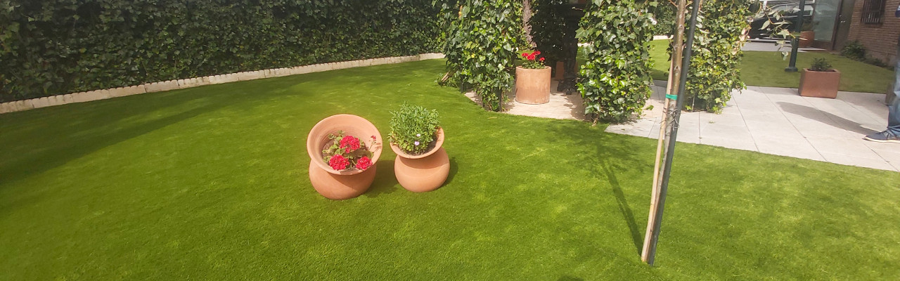 Césped artificial infantil en Boadilla del Monte